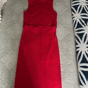 House of Harlow 1960 Red Crop Top with Matching Maxi Skirt